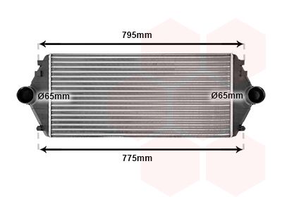 VAN WEZEL Kompressoriõhu radiaator 09004086